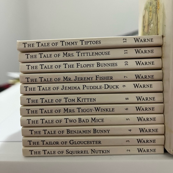 The Miniature World of Peter Rabbit 11/12 Book Box Set w/ Drawer, Beatrix Potter - Picture 2 of 3